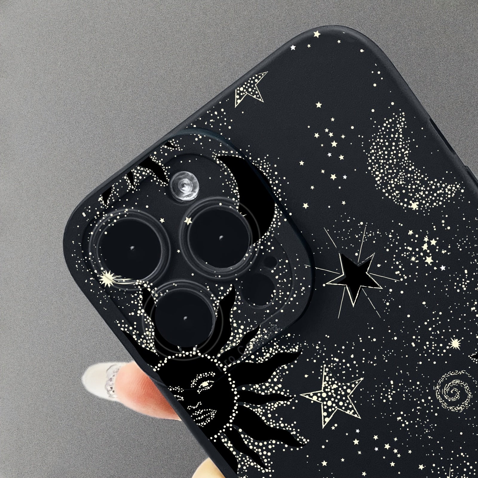 Universal Fit Imitation Star Sky Graphic TPU Soft Phone Case for iPhone 14/13/12/11 Series, Including Plus and Pro Models, with Shock-Absorbing Protection and Vibrant Graphic Design