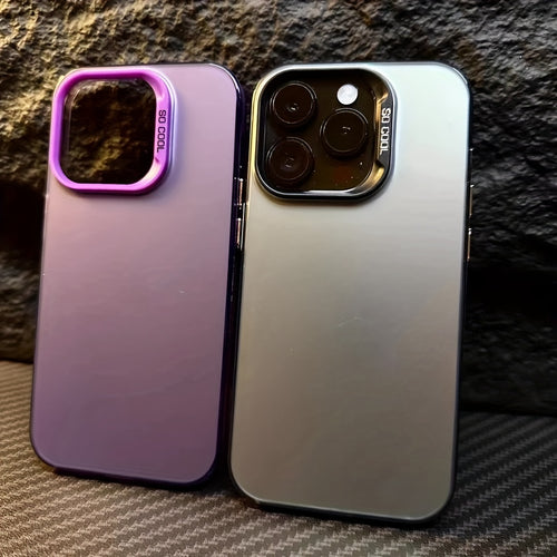 1pc Premium Sense Simple Frosted Plain Color Phone Case - Fall Protection & Creative For IPhone 15/14/13/12/11 Pro Max