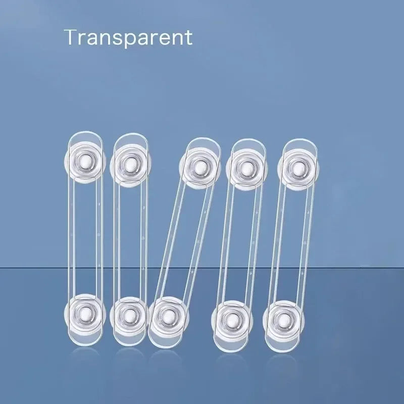 3/5pcs Child Safety Lock Multi-functional Baby Drawer Refrigerator Lock Transparent Anti-Opening Soft Strap Safety Lock