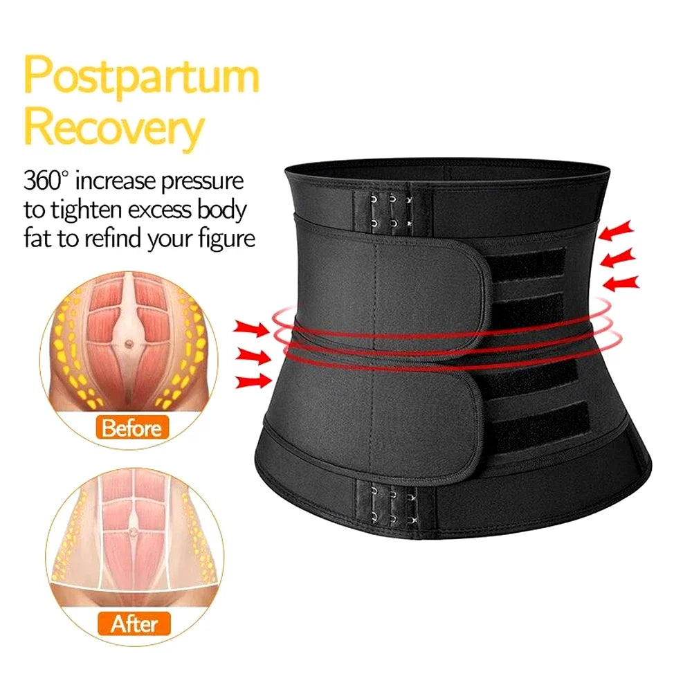1PCS Women Men Waist Trainer Belt Tummy Control Workout Waist Cincher Sauna Sweat Girdle Sport Waist Trimmer Slim Belly Band