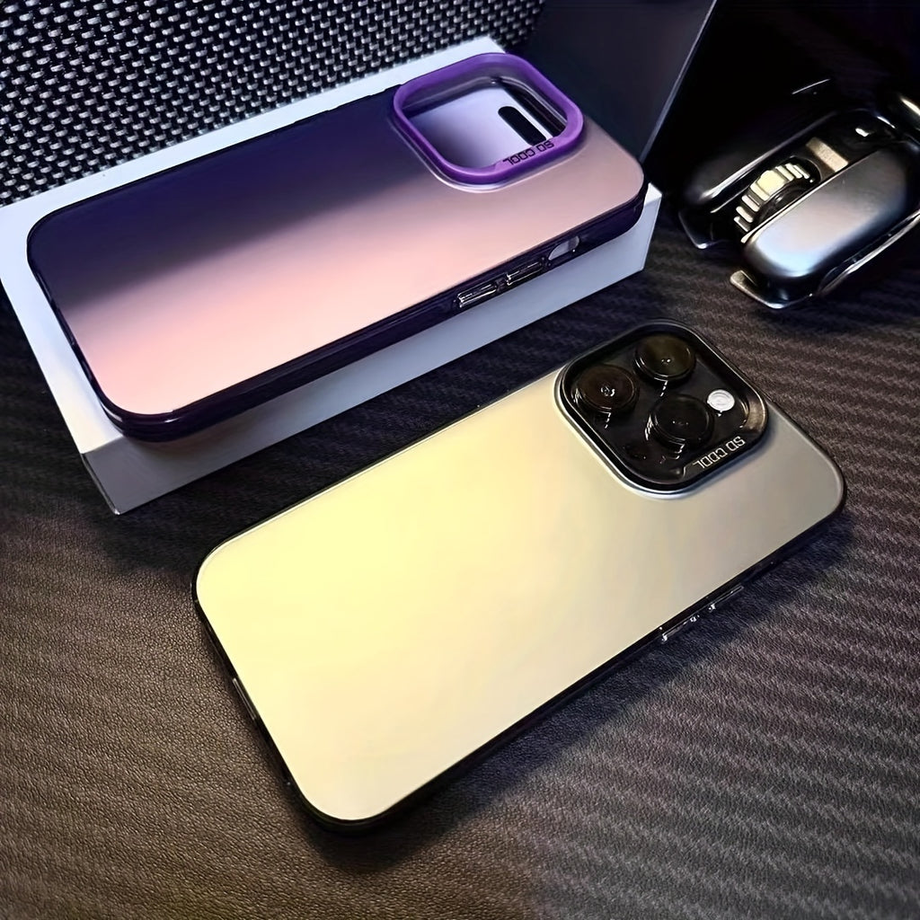 1pc Premium Sense Simple Frosted Plain Color Phone Case - Fall Protection & Creative For IPhone 15/14/13/12/11 Pro Max