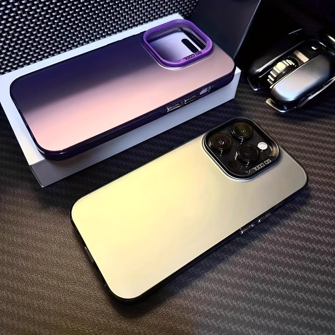 1pc Premium Sense Simple Frosted Plain Color Phone Case - Fall Protection & Creative For IPhone 15/14/13/12/11 Pro Max